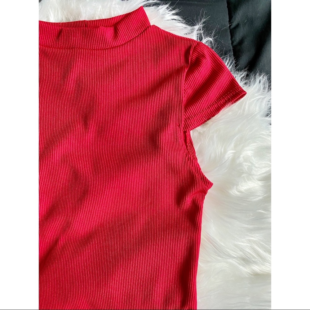 PrettyLittleThing Red Bodycon Mini Dress - Picture 5 of 6